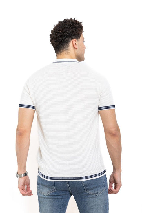 White Design 2 - F - Polo Neck T-Shirt - Khotwh